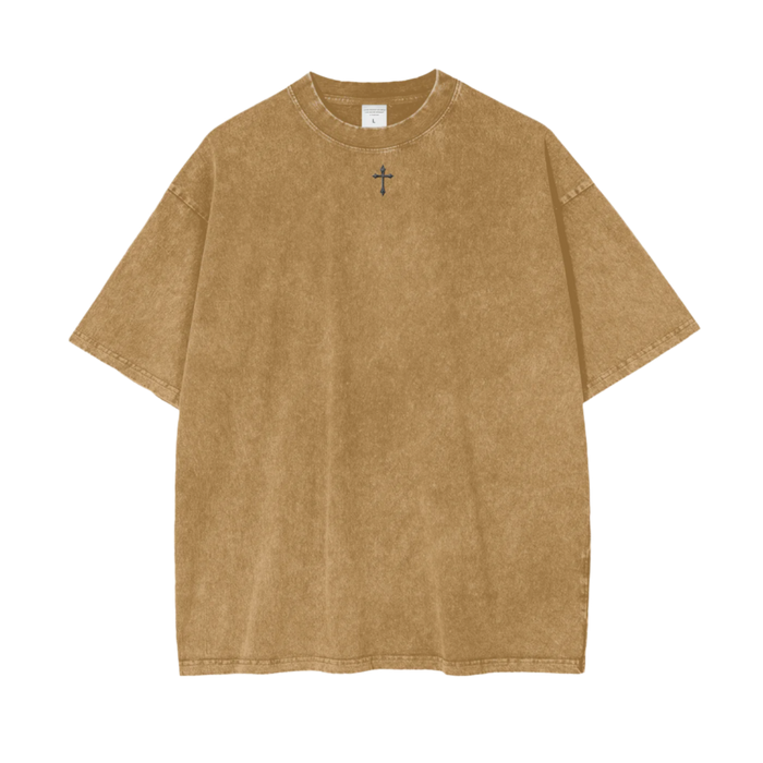 Gold Angel | Oversize Snow Wash T-Shirt