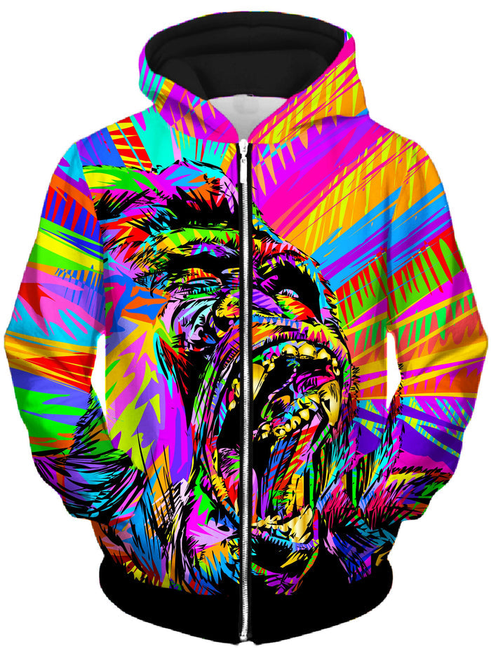 Gorilla Drome Unisex Zip-Up Hoodie Technodrome Epic Hoodie