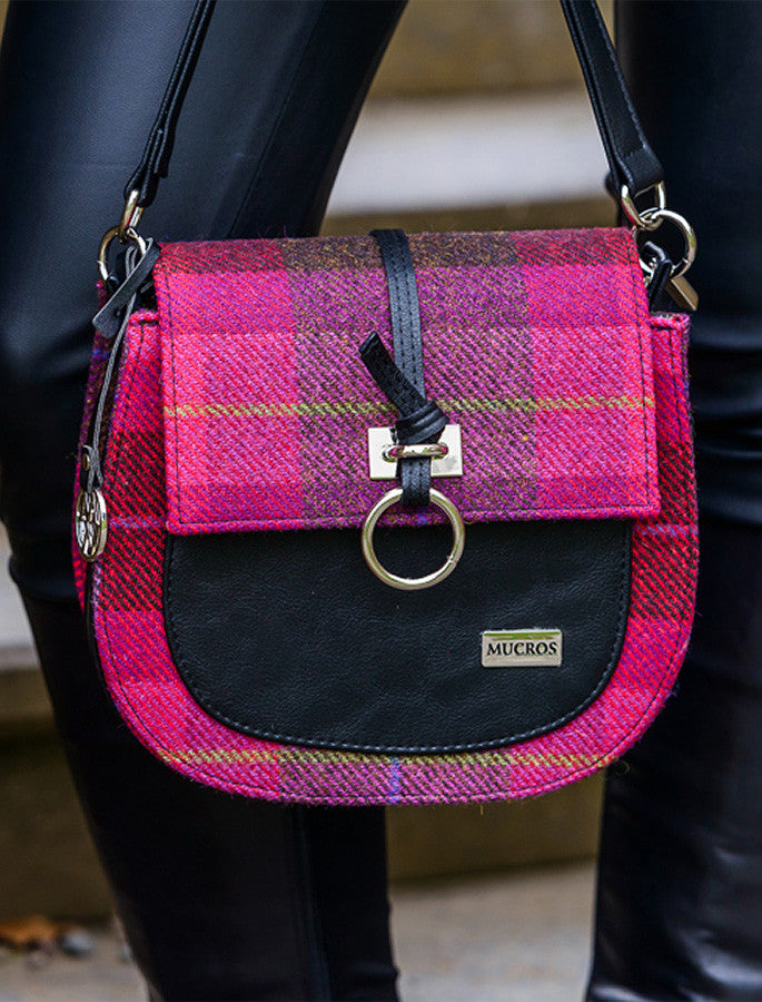 Grace Tweed Bag - Pink Plaid #color_pink-plaid