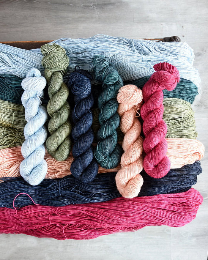 Destination Yarn Mini Skein Set Great Lakes Tonal Colorways - MINI SKEIN SET