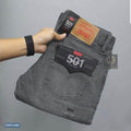 Slim Fit Grey Jeans Men Dubai Lifestyle - 3422