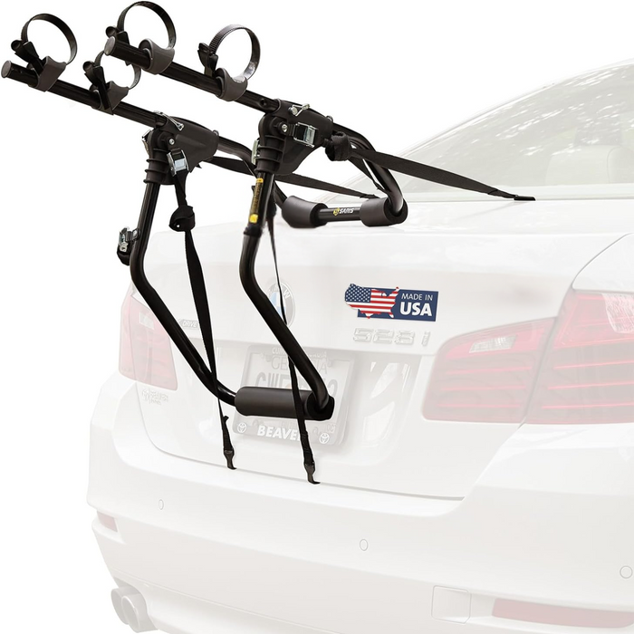 Saris Bones EX 2-Bike Trunk Rack — full arms extended