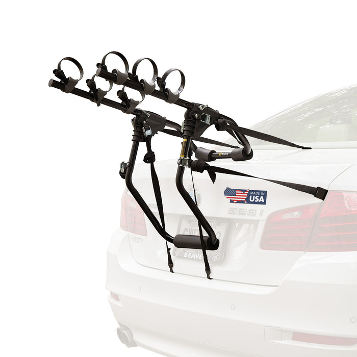 Saris Bones EX 2-Bike Trunk Rack — six hook arms extended