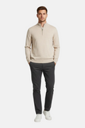Halron Beige Half-Zip Pullover - Styled