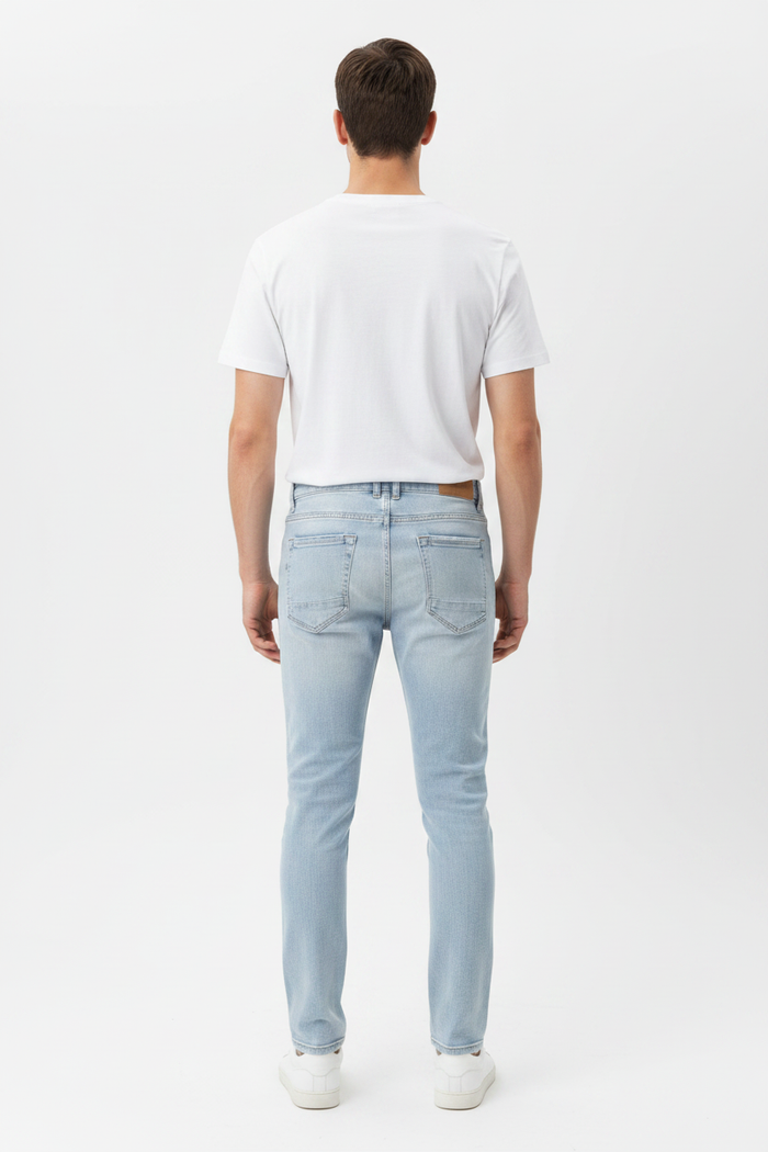 WAM DENIM Jeans 72452 Halvik Light Blue - Back View