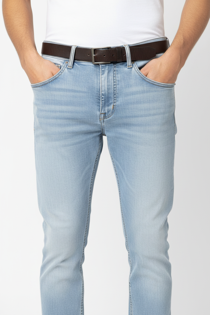 WAM DENIM Jeans 72452 Halvik Light Blue - Waist Detail