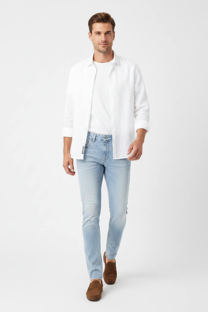 WAM DENIM Jeans 72452 Halvik Light Blue - Lifestyle