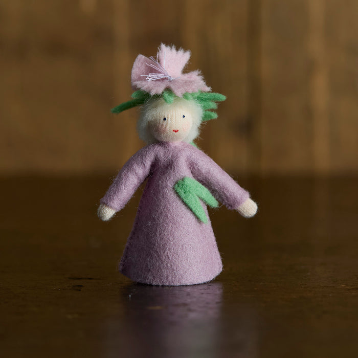 Handmade Wool Fairy - Carnation - White