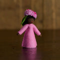 Handmade Wool Fairy - Pink Daisy - Black