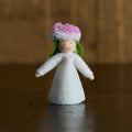 Handmade Wool Fairy - White Daisy - White