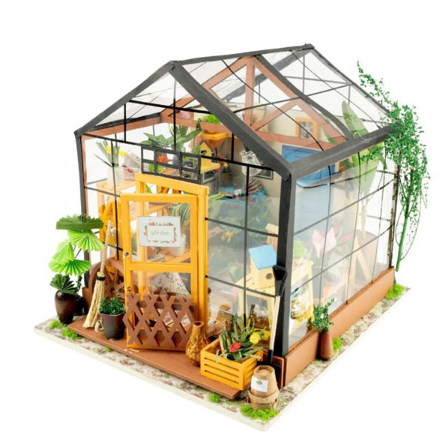 Hands Craft - DIY Miniature Dollhouse Kit - Cathy's Flower House