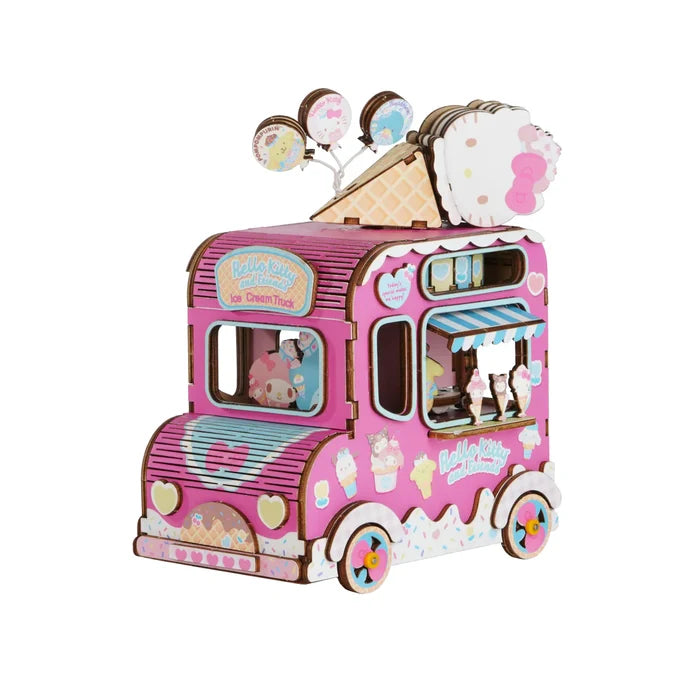 Hands Craft - Hello Kitty and Friends Ice Cream Truck - 3D Wooden Music Box Puzzle