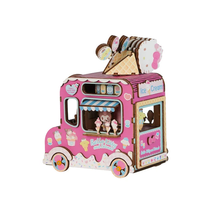 Hands Craft - Hello Kitty and Friends Ice Cream Truck - 3D Wooden Music Box Puzzle