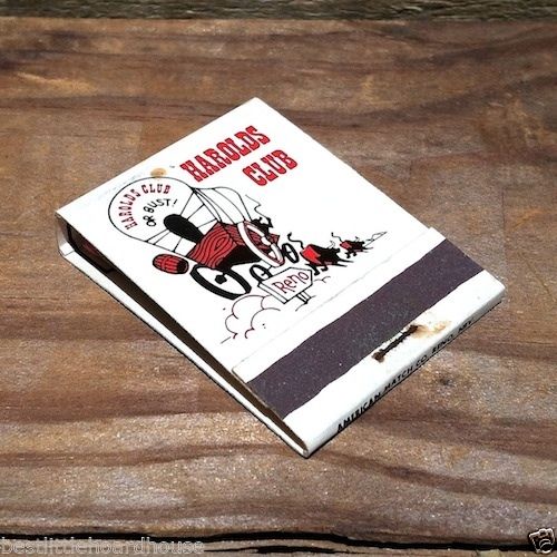HAROLDS CLUB CASINO Matchbook Matches 1960s