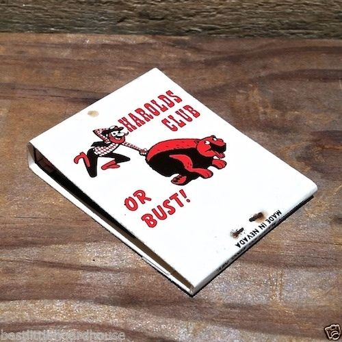 HAROLDS CLUB CASINO Matchbook Matches 1960s