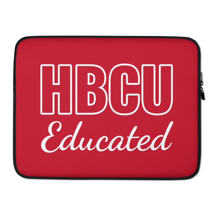 HBCU Educated Red/White Laptop Sleeve