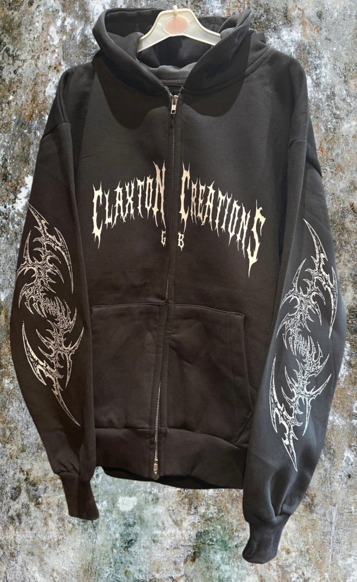 Hellhound Solid charcoal: Unisex Heavyweight adult zoodie Claxton Creations GB