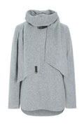 Henriette Steffensen Fleece Blouse w/Scarf Light Grey | 1373