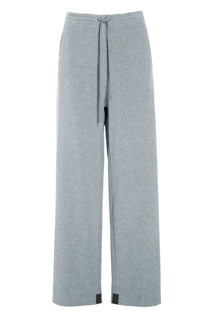 Henriette Steffensen Fleece Flare Trousers Light Grey | 2116