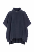 Henriette Steffensen Fleece Poncho Evening Blue | 4126