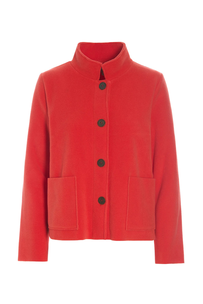 Henriette Steffensen Fleece Short Jacket Tomato | 7164
