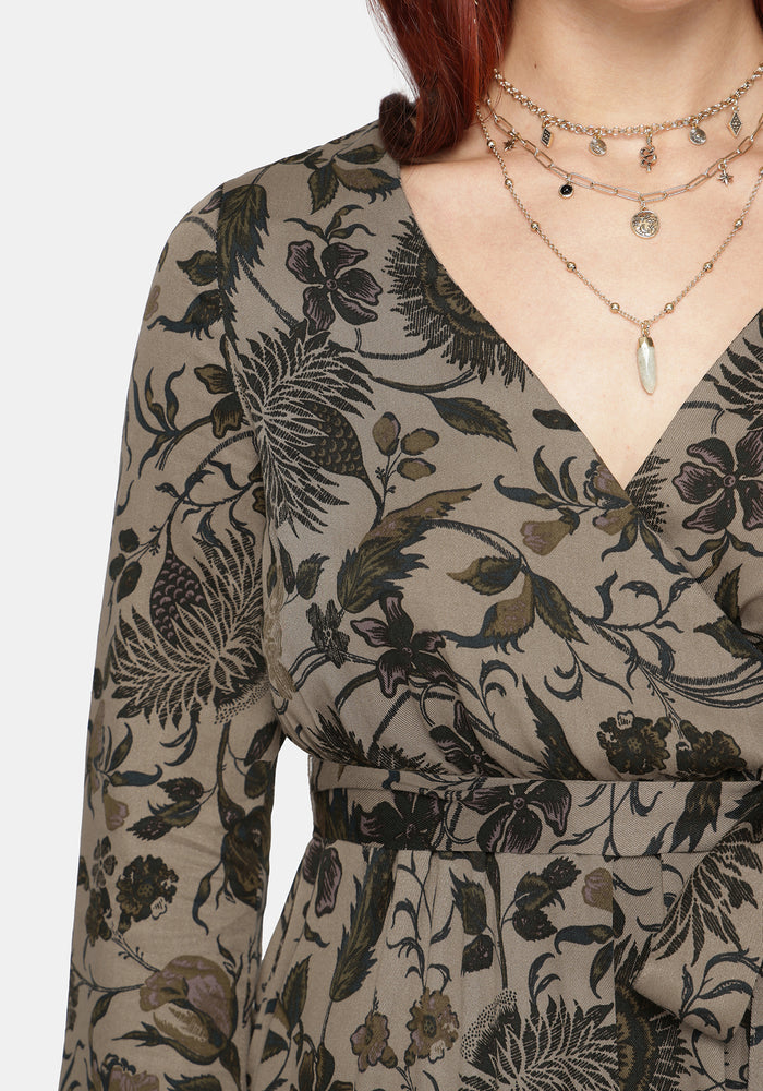 Herla Bhatik Floral Print Playsuit