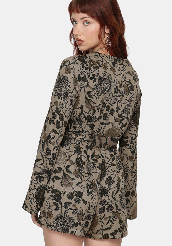 Herla Bhatik Floral Print Playsuit
