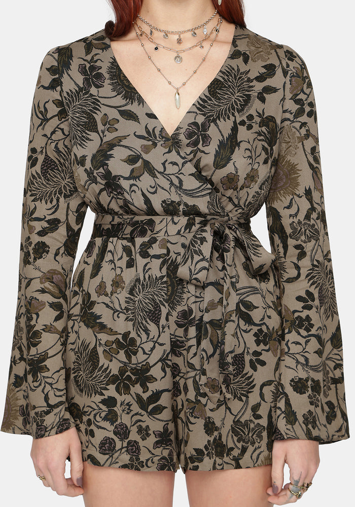 Herla Bhatik Floral Print Playsuit