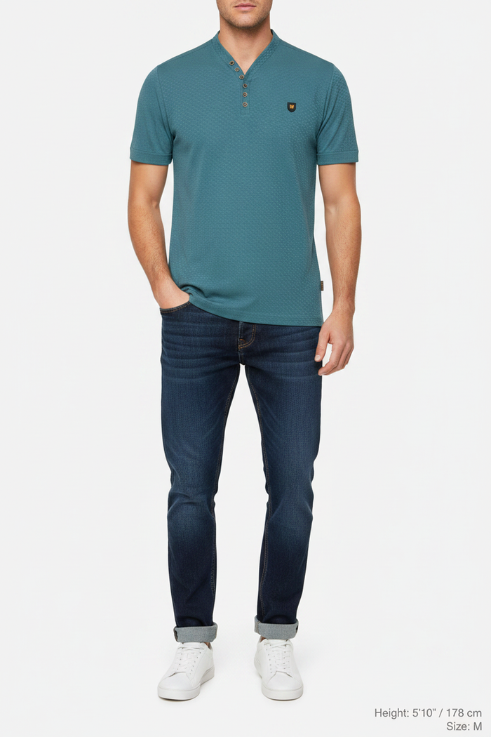 The Tyvon Petrol T-Shirt - Front