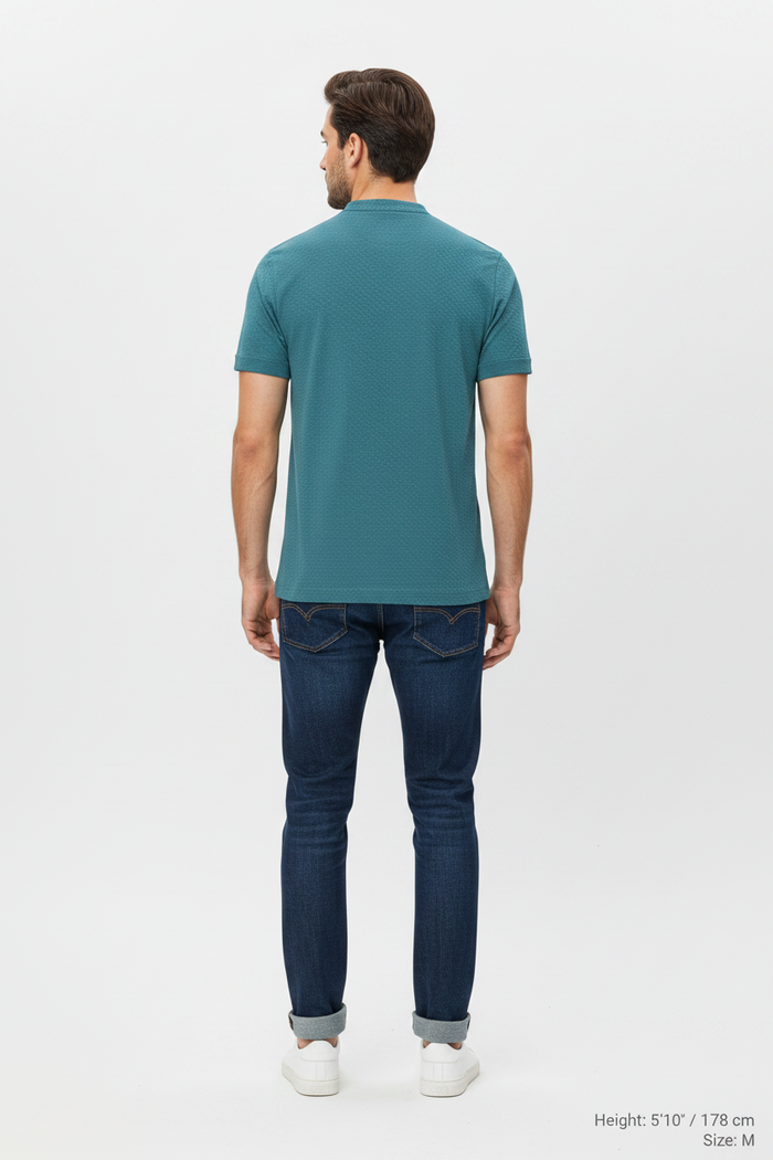 The Tyvon Petrol T-Shirt - Back
