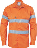 Hi Vis Cool-breeze Cotton Shirt With R/Tape L/S 3885