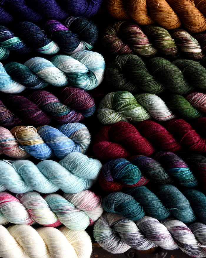 Destination Yarn fingering weight yarn Holiday 2025 FULL Collection - MINI or HALF SKEIN SET
