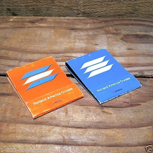 HOLLAND AMERICA CRUISES Matchbook Matches 1970s