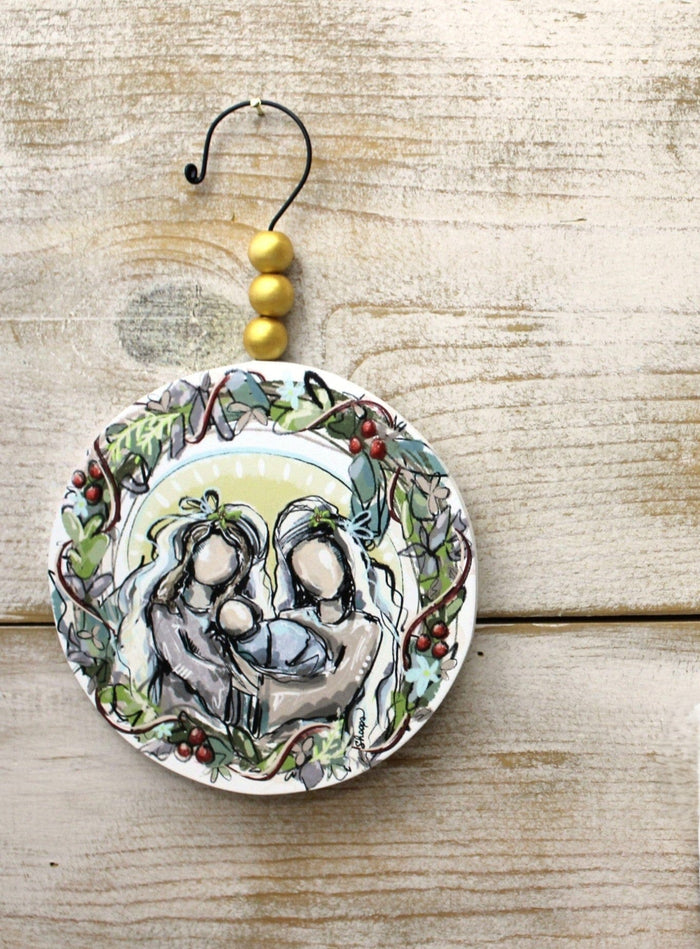 Holy Family Bead Hanger Ornament Trade Cie LLC Christmas Ornament