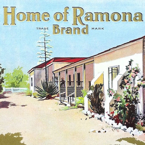 HOME OF RAMONA Citrus Crate Box Label 1900s