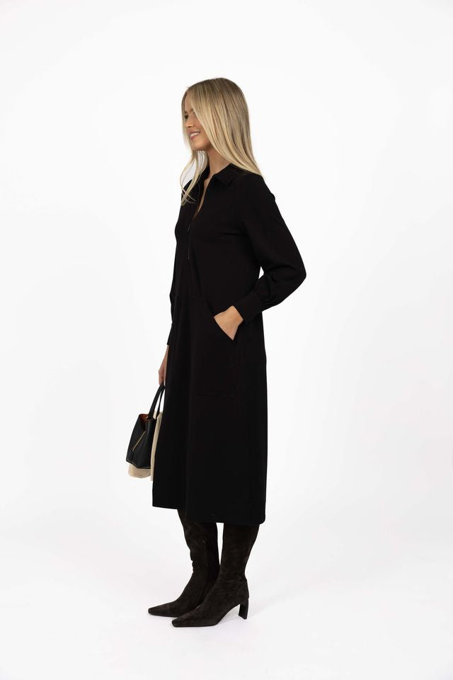 Humidity - Dune Midi Dress - Black - HW26102