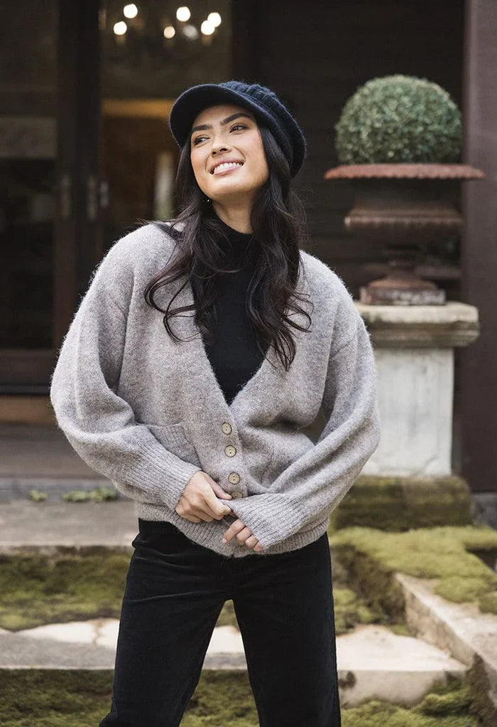 Humidity - Riley Knit Cardi - Hazelnut - HW26201