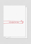 I Love You This Much Greeting Card - Red