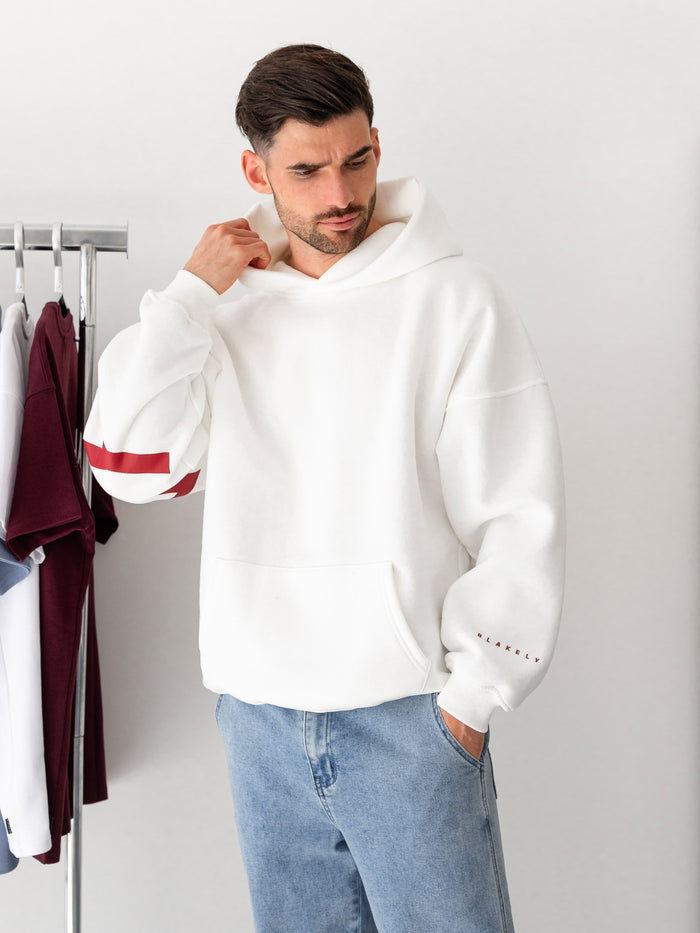 Idris Oversized Hoodie - Flat White