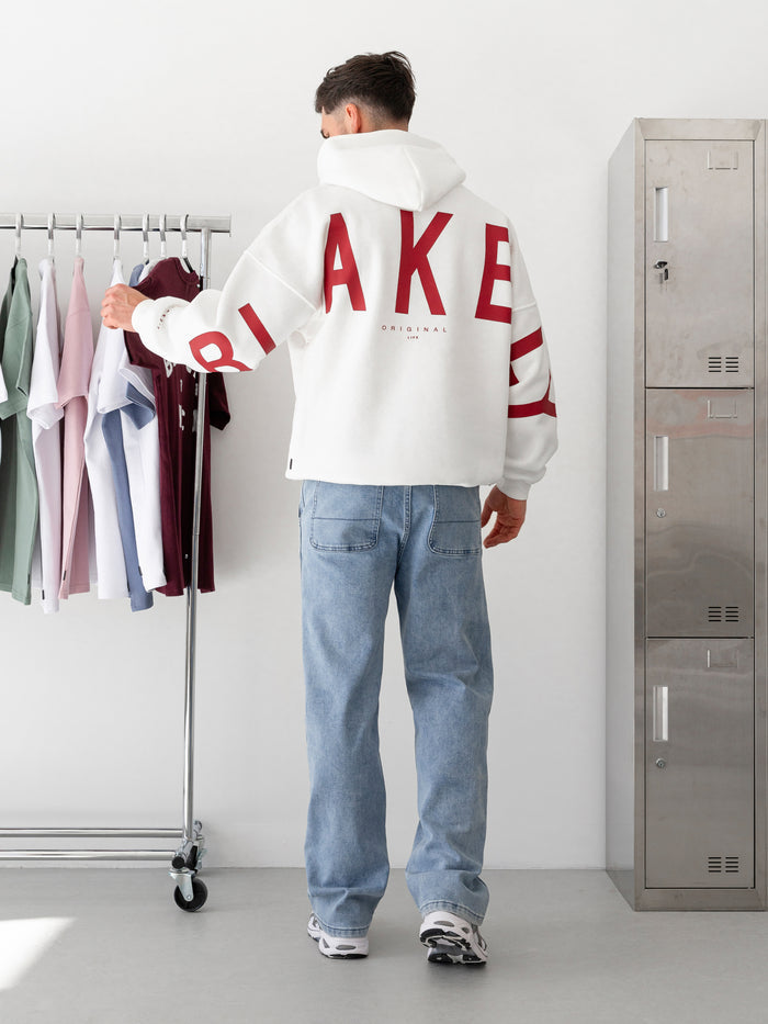 Idris Oversized Hoodie - Flat White