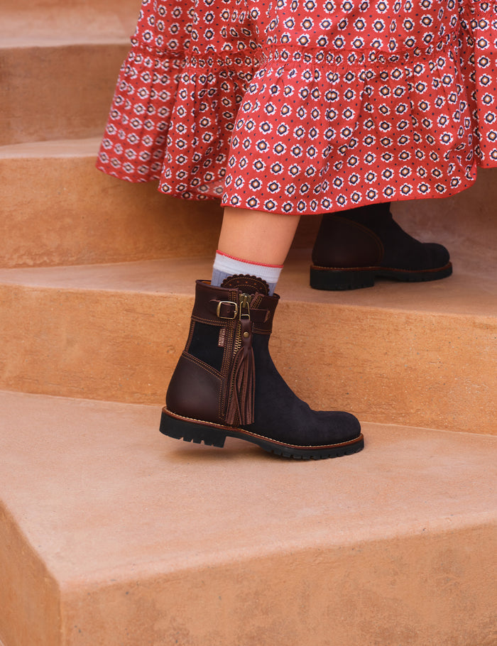 Inclement Cropped Tassel Boot