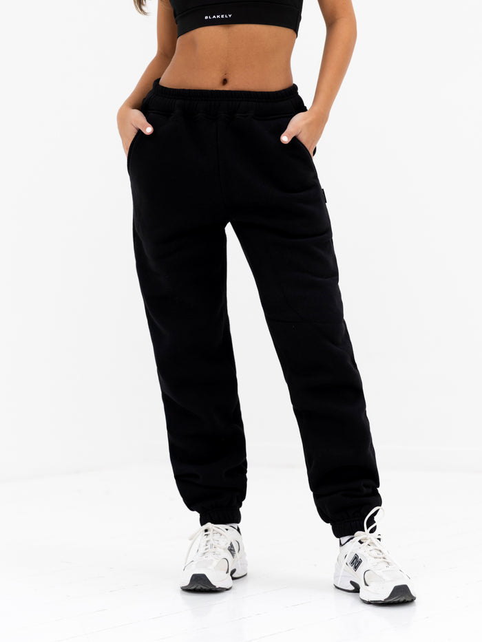 Isabel Cuffed Sweatpants - Black