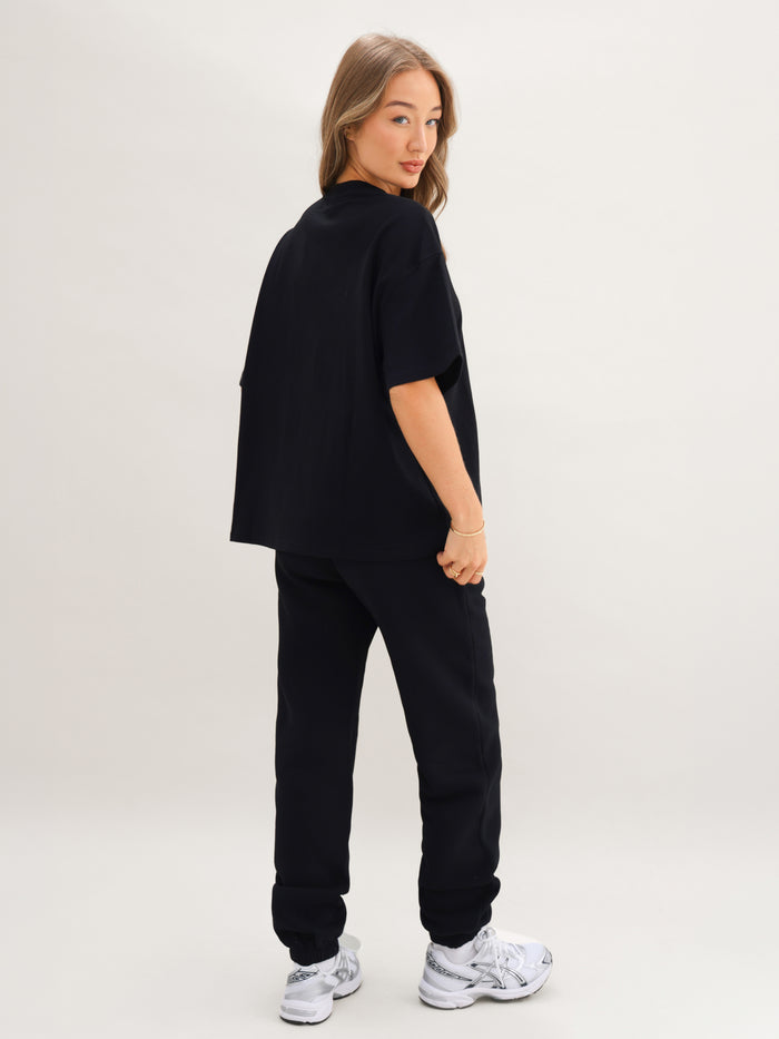 Isabel Cuffed Sweatpants - Black