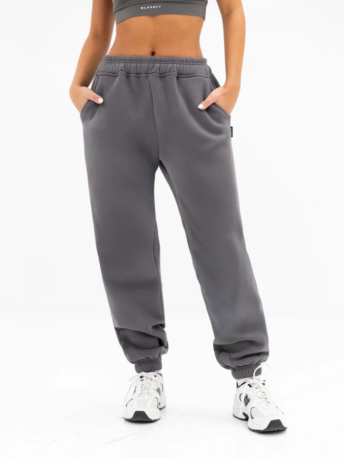 Isabel Cuffed Sweatpants - Charcoal