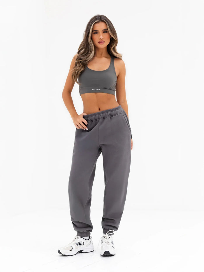 Isabel Cuffed Sweatpants - Charcoal