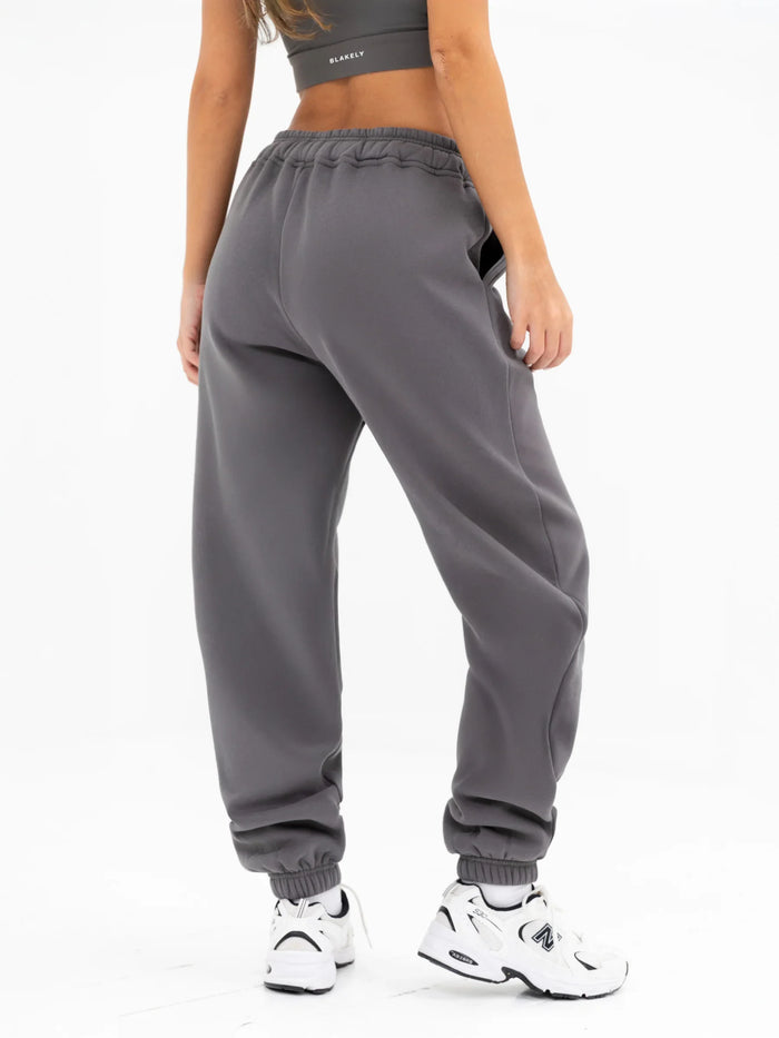 Isabel Cuffed Sweatpants - Charcoal