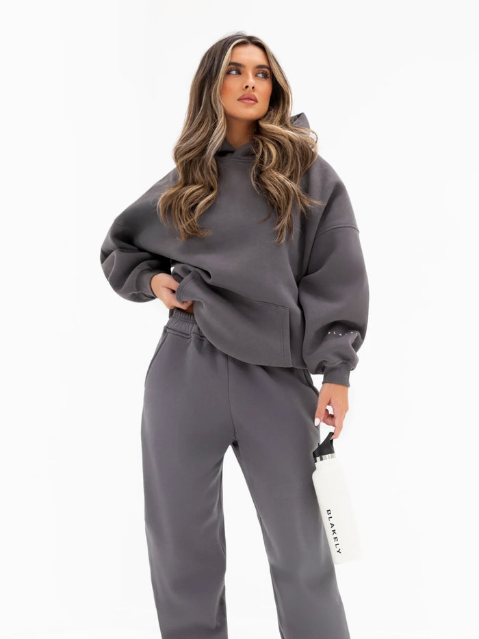 Isabel Cuffed Sweatpants - Charcoal