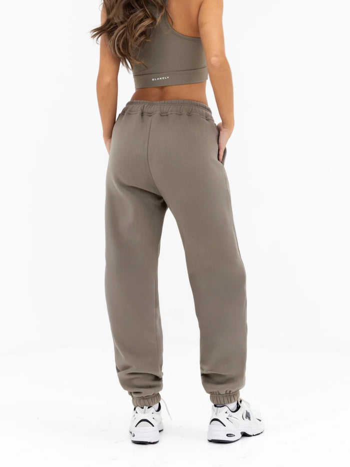Isabel Cuffed Sweatpants - Safari Green