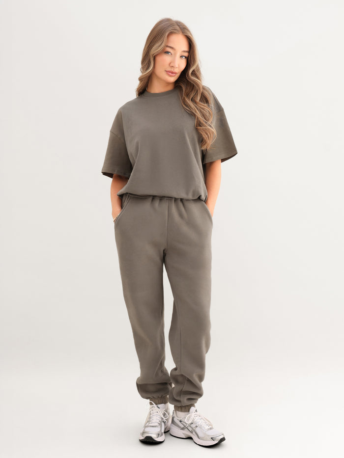 Isabel Cuffed Sweatpants - Safari Green