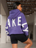 Isabel Oversized Hoodie - Bold Purple